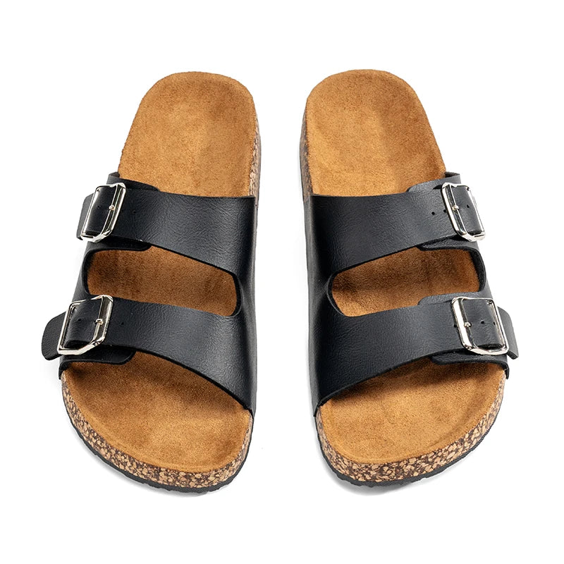 Comfortable Unisex Summer Cork Slippers for Outdoor Use