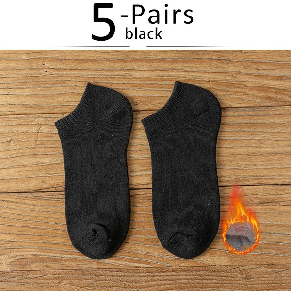 Men's Thick Thermal Ankle Crew Socks | Cozy Winter Essentials