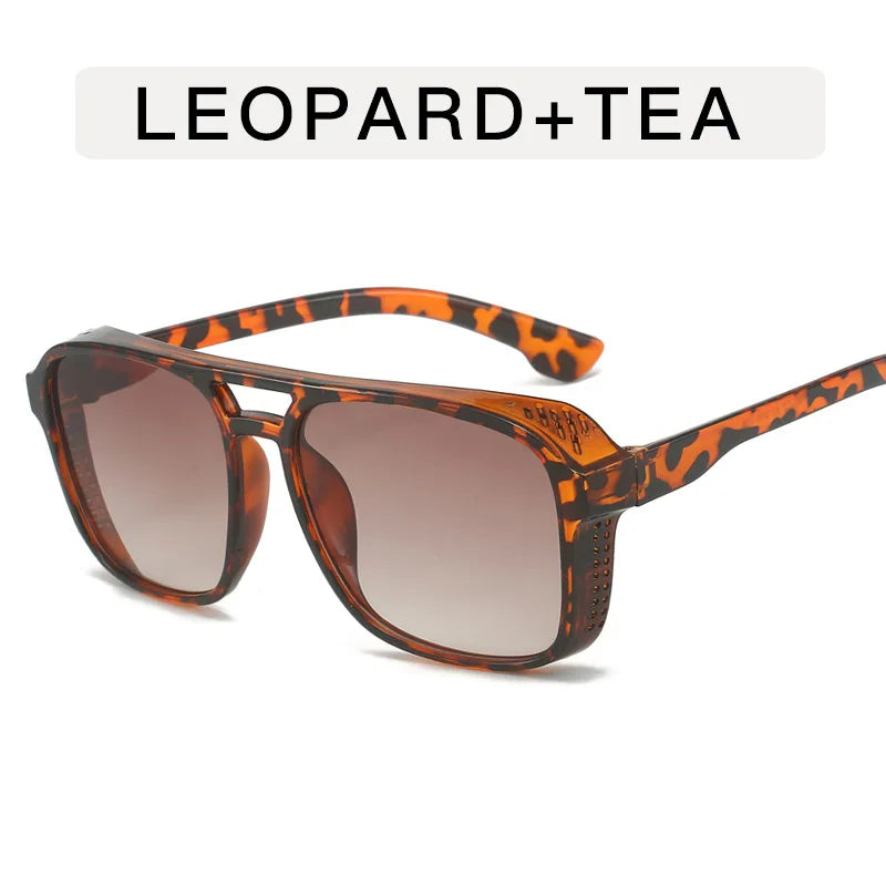 Classic Steampunk Style Sunglasses | Retro Square Sunglasses