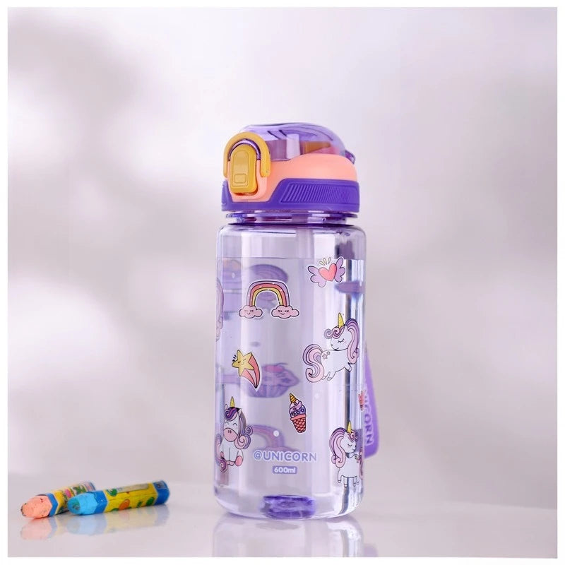 Children's Leak-Proof Water Bottle | 600ml Silicone Spout Summer Cup