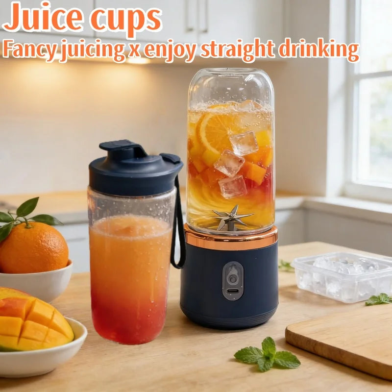 Portable Electric Blender | 6 Blades for Juicing & Smoothies