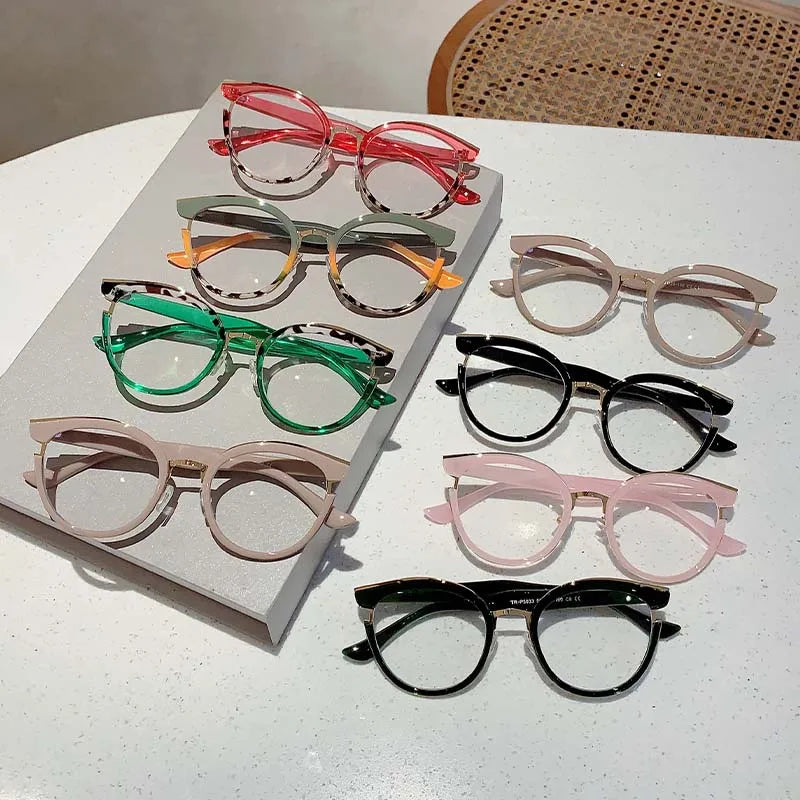 Stylish Cat Eye Eyeglasses | Trendy Colorful Computer Specs