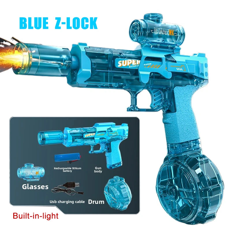 Electric Water Gun Toy | Automatic Sensor Lights & Firing Action