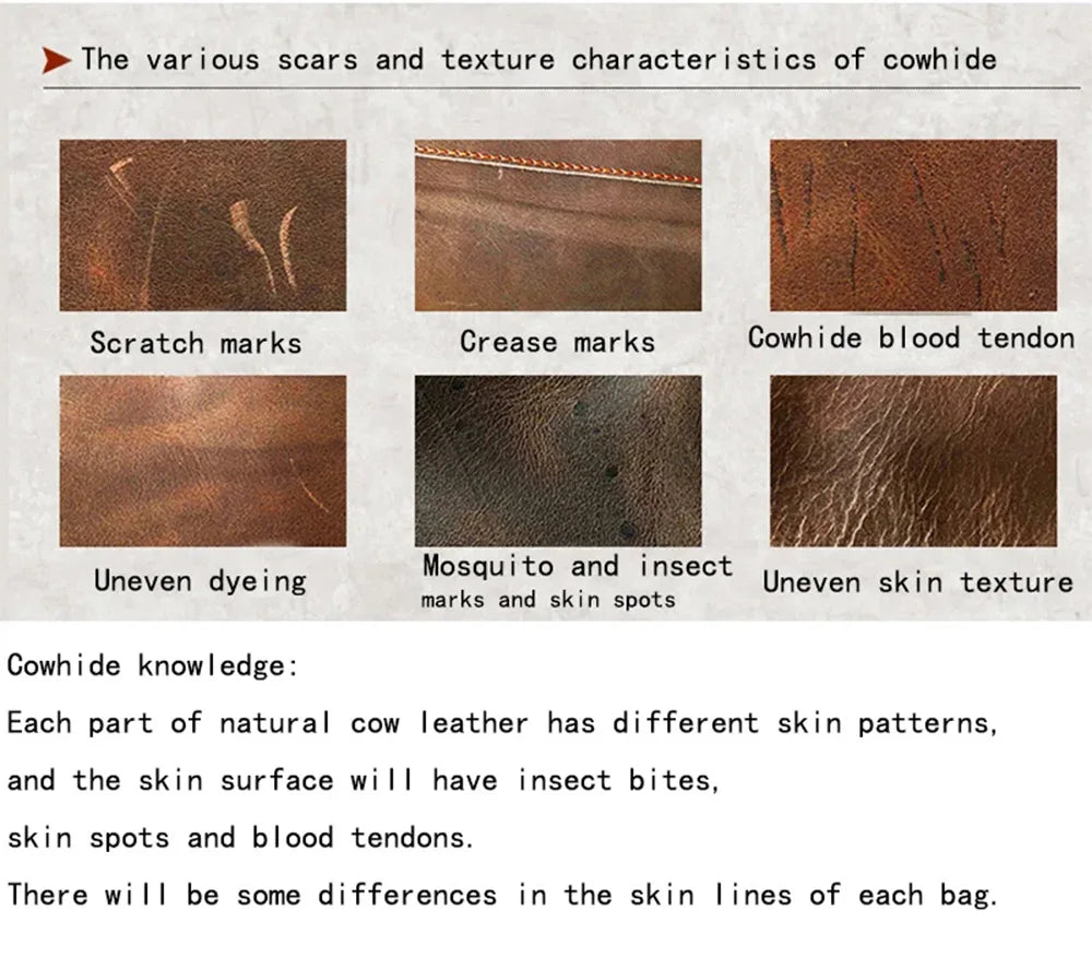 Vintage Leather Men's Backpack | Large Capacity Casual Laptop Bag