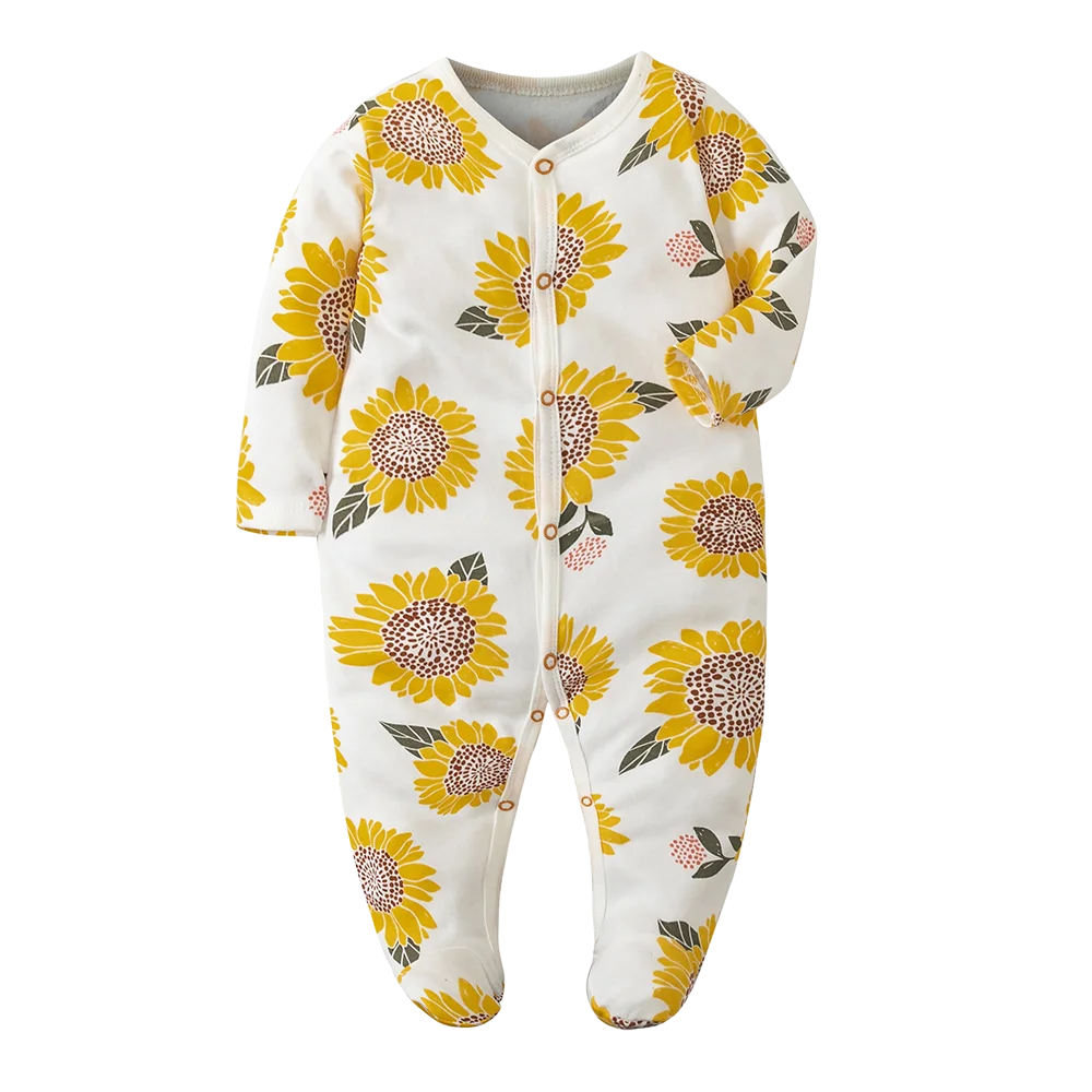 Unisex Baby Long Sleeve Cotton Bodysuit | Soft & Stylish Infant Clothing
