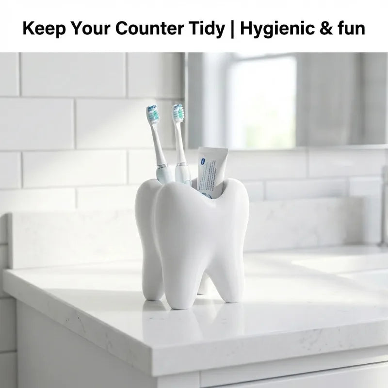 3D Printed Tooth-Shaped Organizer | Fun Bathroom & Desk Storage