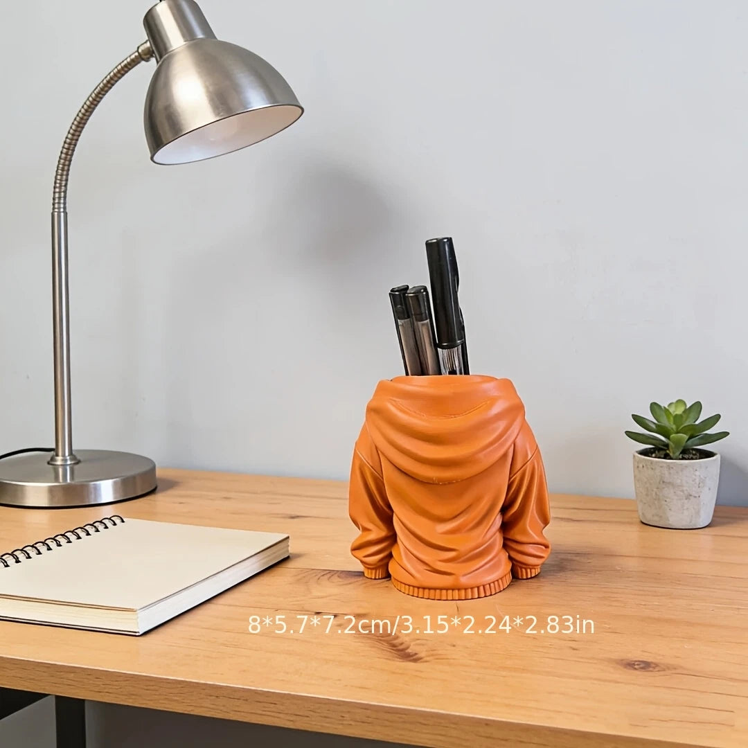 Creative Hooded Sweatshirt Pen Holder | Stylish Storage Solution