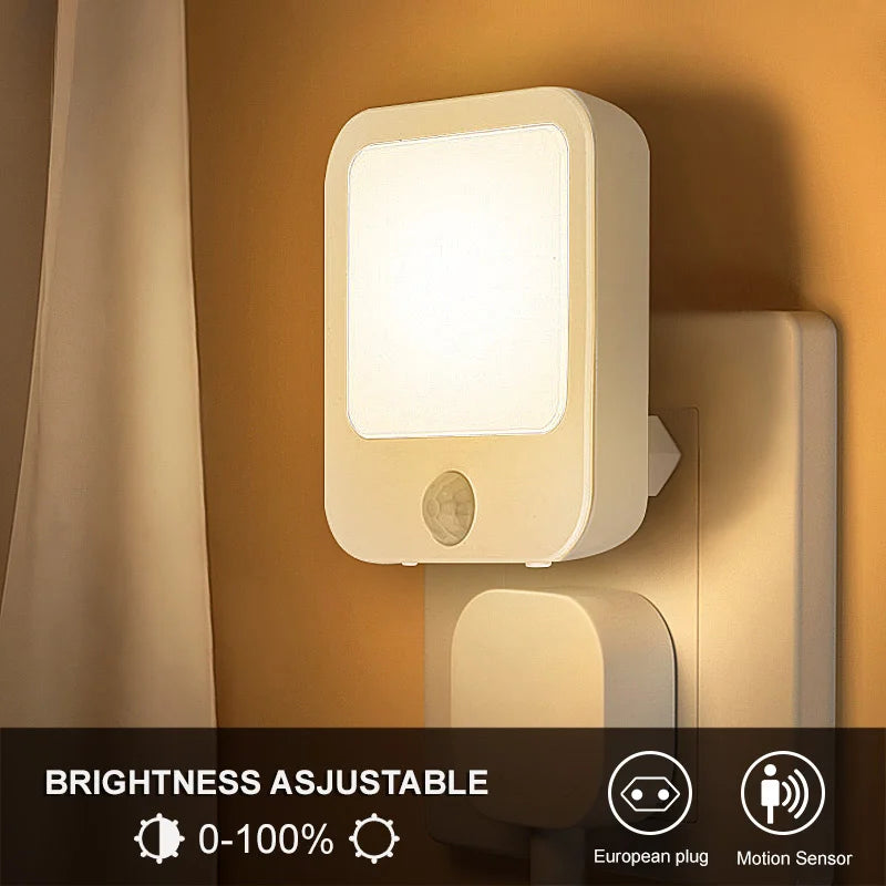 Motion Sensor LED Night Light | Wireless Bedside Lamp for Kids