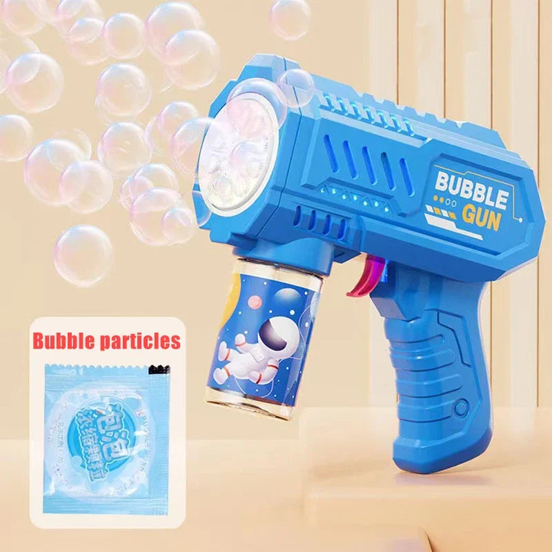 6-Hole Dinosaur Bubble Machine | Fun Electric Bubble Gun Toy