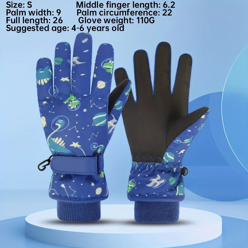 Guantes de esquí de invierno para niños | Cálidos y con diseños bonitos para los pequeños