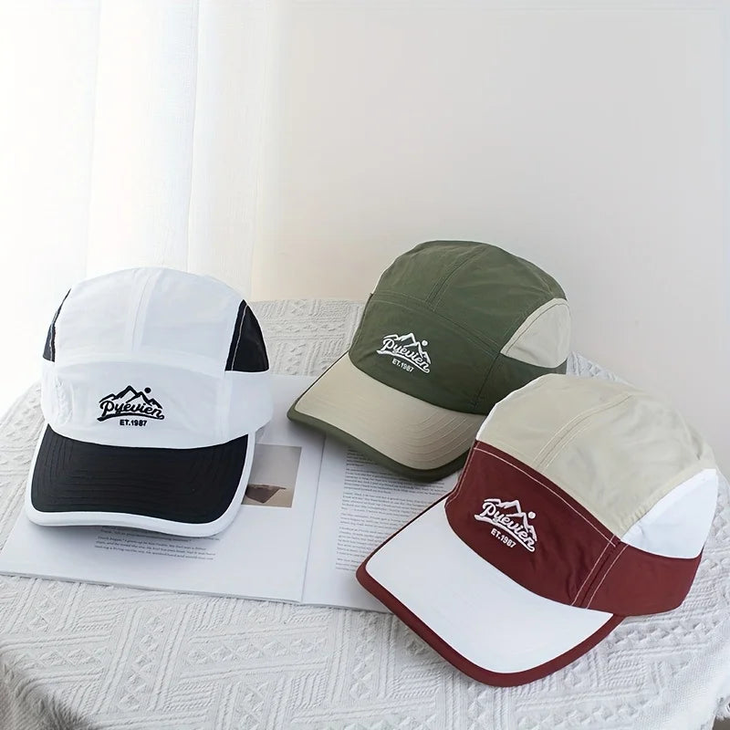 Summer Quick-Dry 5-Panel Baseball Cap | Breathable Sunshade Hat