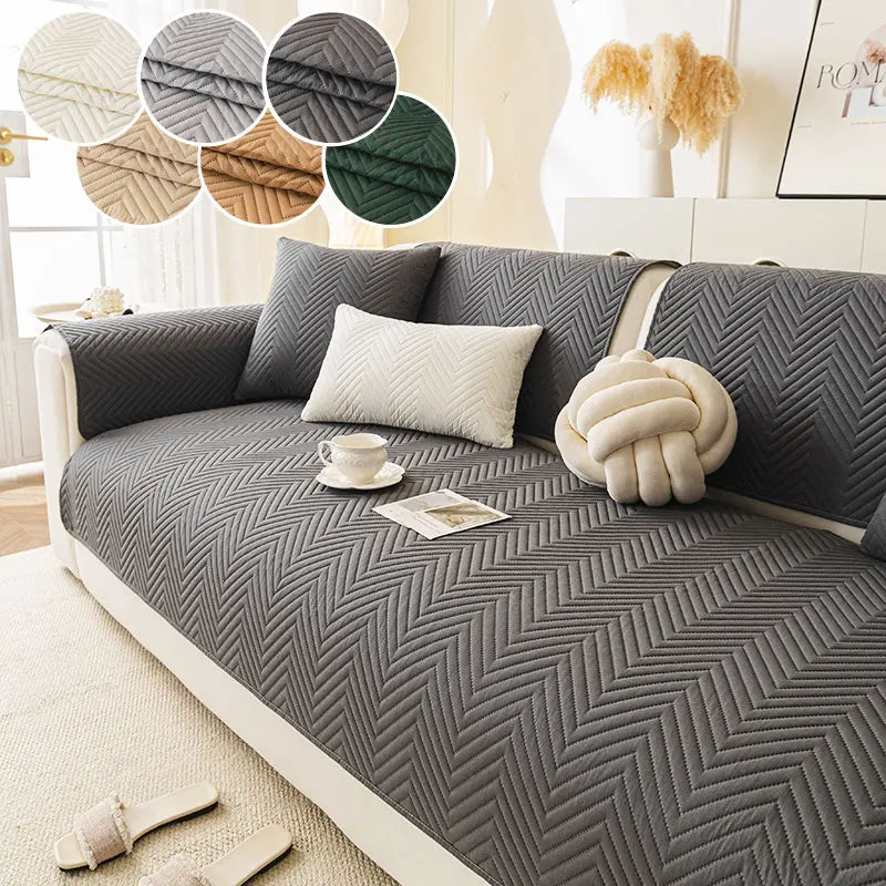 W-Shaped Sofa Cushion | All-Season Antislip Cover for Sofas