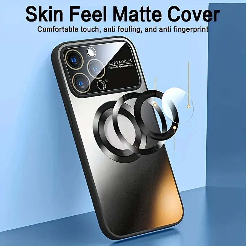 Stylish Titanium Metallic Magnetic Phone Case for iPhone Models