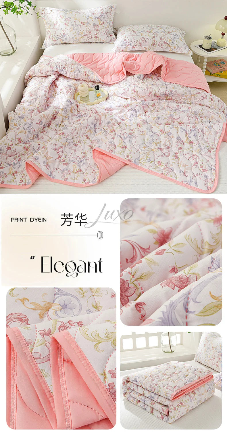 Lightweight Breathable Cooling Summer Quilt | Soft Duvet Comforter