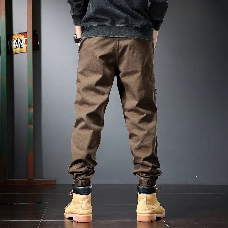 Plus Size Cotton Joggers for Men | Comfortable Ankle-Length Pants