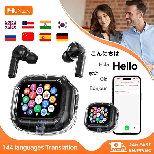 Wireless Bluetooth Headphones with Real-Time Translation