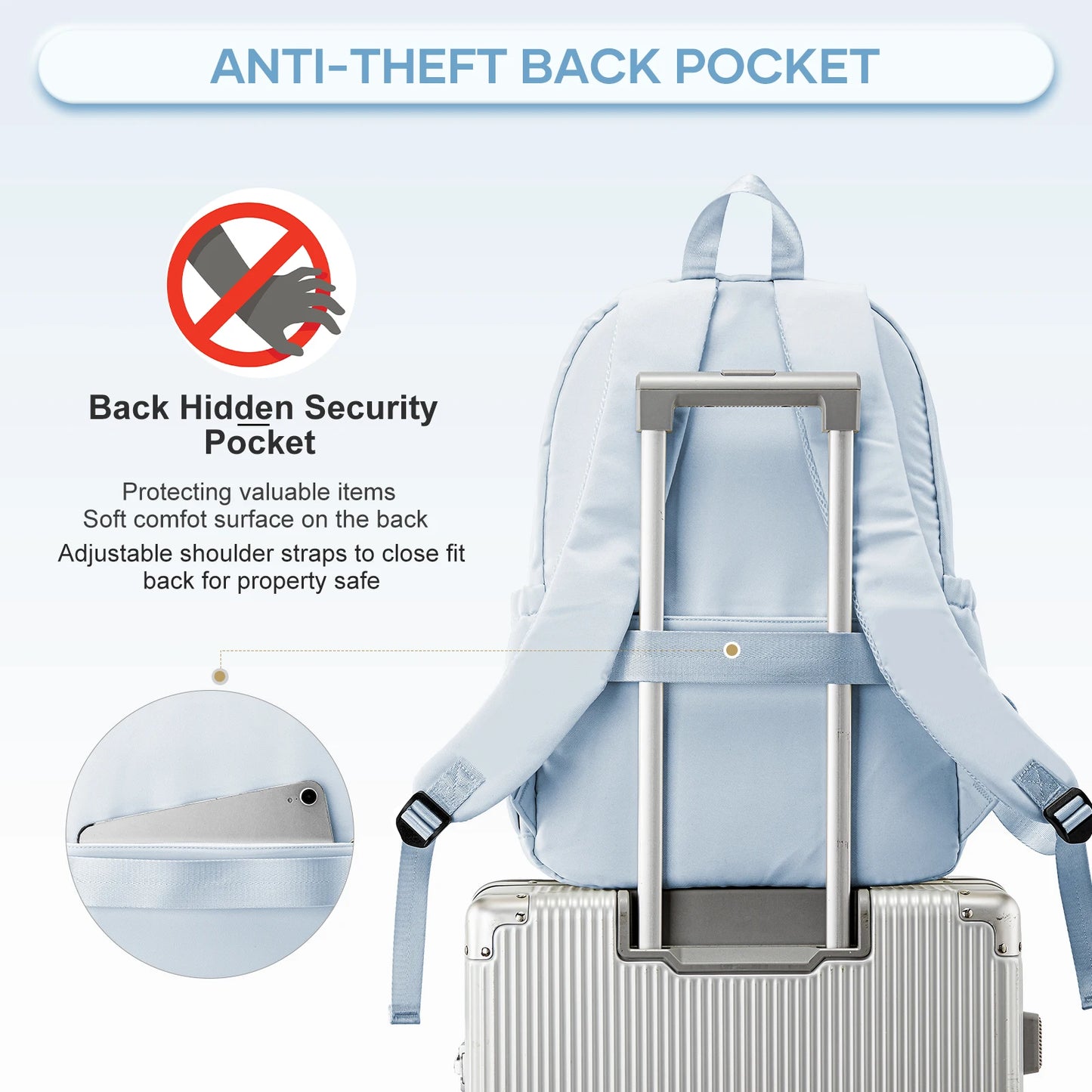 Lightweight Women's Large Capacity Travel Backpack for Every Occasion