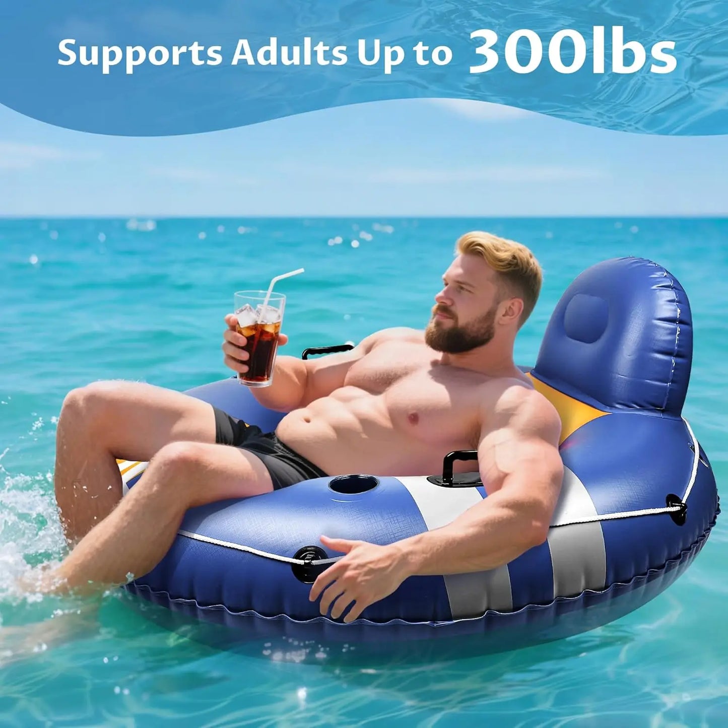 Heavy Duty River Tubes | Inflatable Pool Float for Adults