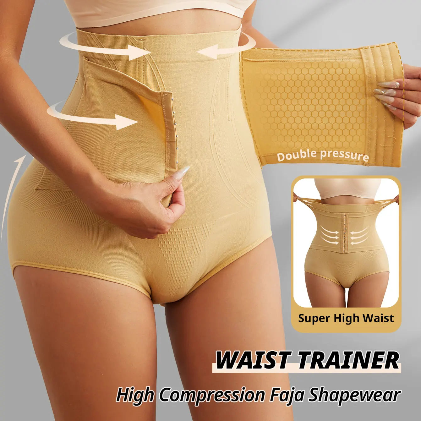 Women's Seamless High Waist Panty Briefs | Strong Compression Shaper