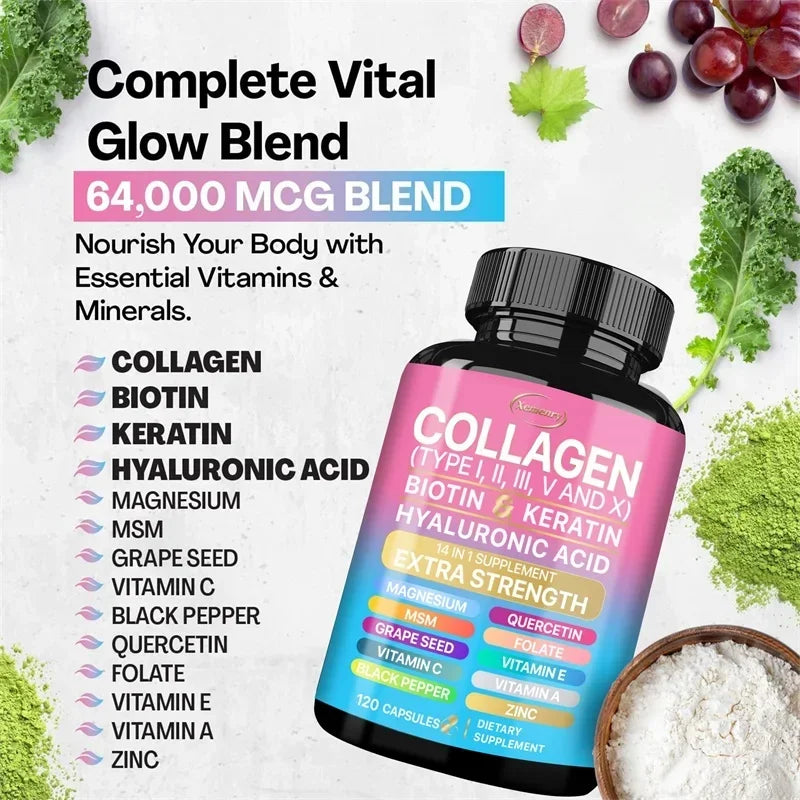 Collagen Supplement - Vital Support for Skin, Hair, and Nails