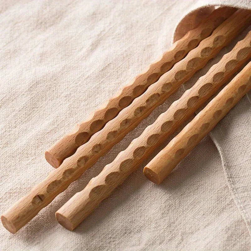 Extra Long Wooden Chopsticks | Polished Beech for Cooking & Dining