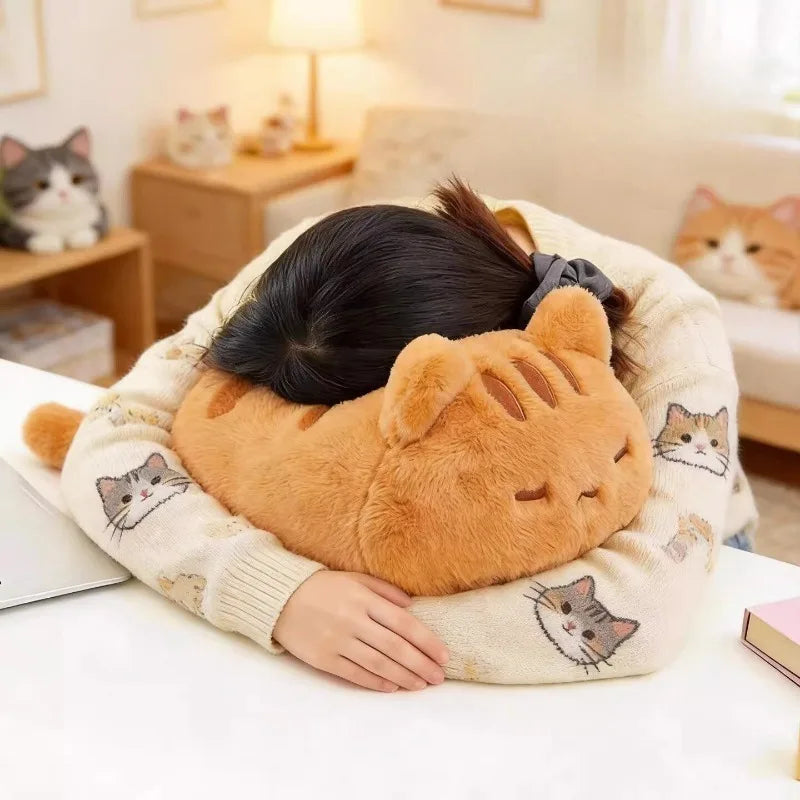 Giant Orange Cat Plush Toy | Kawaii Kitty Throw Pillow