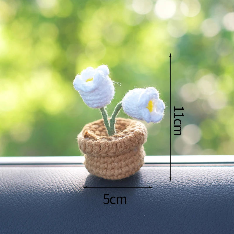 Beautiful Hand-Woven Crochet Flower Pots for Home Décor