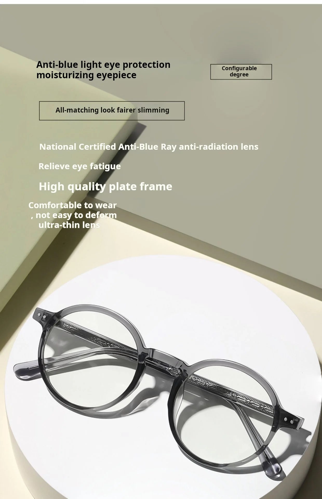 Retro Round Prescription Glasses for Stylish Vision Enhancement