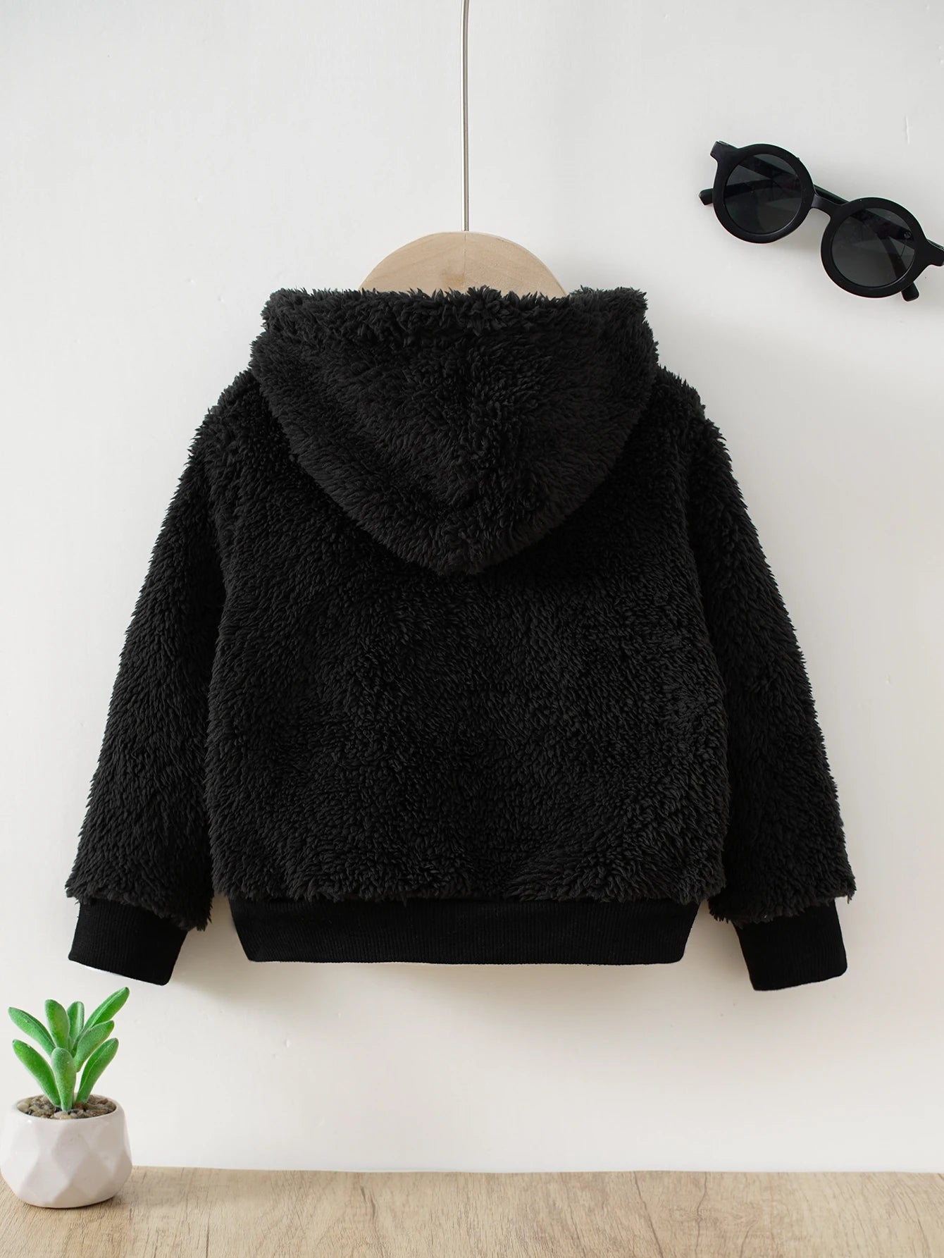 Infant Toddler Hooded Plush Jacket | Trendy Warm Outerwear