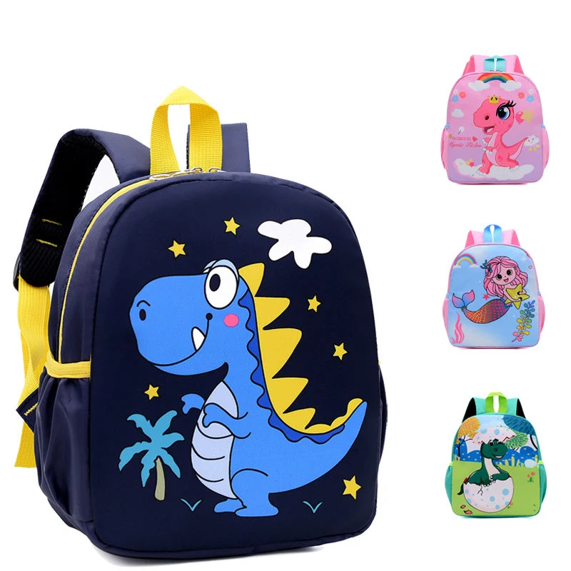 Cute Cartoon Dinosaur Baby Backpack | Adjustable Kids Schoolbag