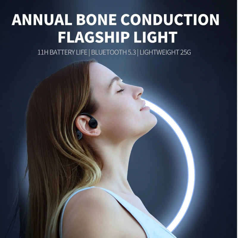 Waterproof Bone Conduction Earphones | Bluetooth Sports Headphones