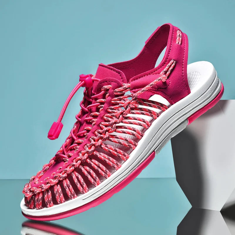Men's Genuine Leather Sandals | Casual Beach & Outdoor Shoes
