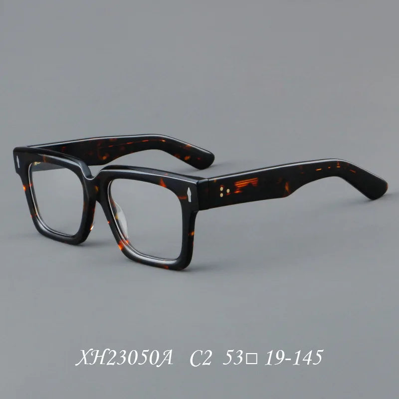 Customizable Retro Geometric Square Anti-Blue Light Eyewear