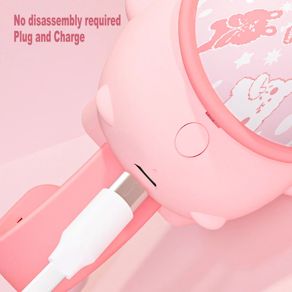 Rechargeable Projection Fan for Comfortable Cooling & Fun