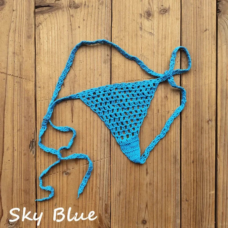 Mini Crochet Lace Thong Bikini | Perfect for Sunbathing & Swimming