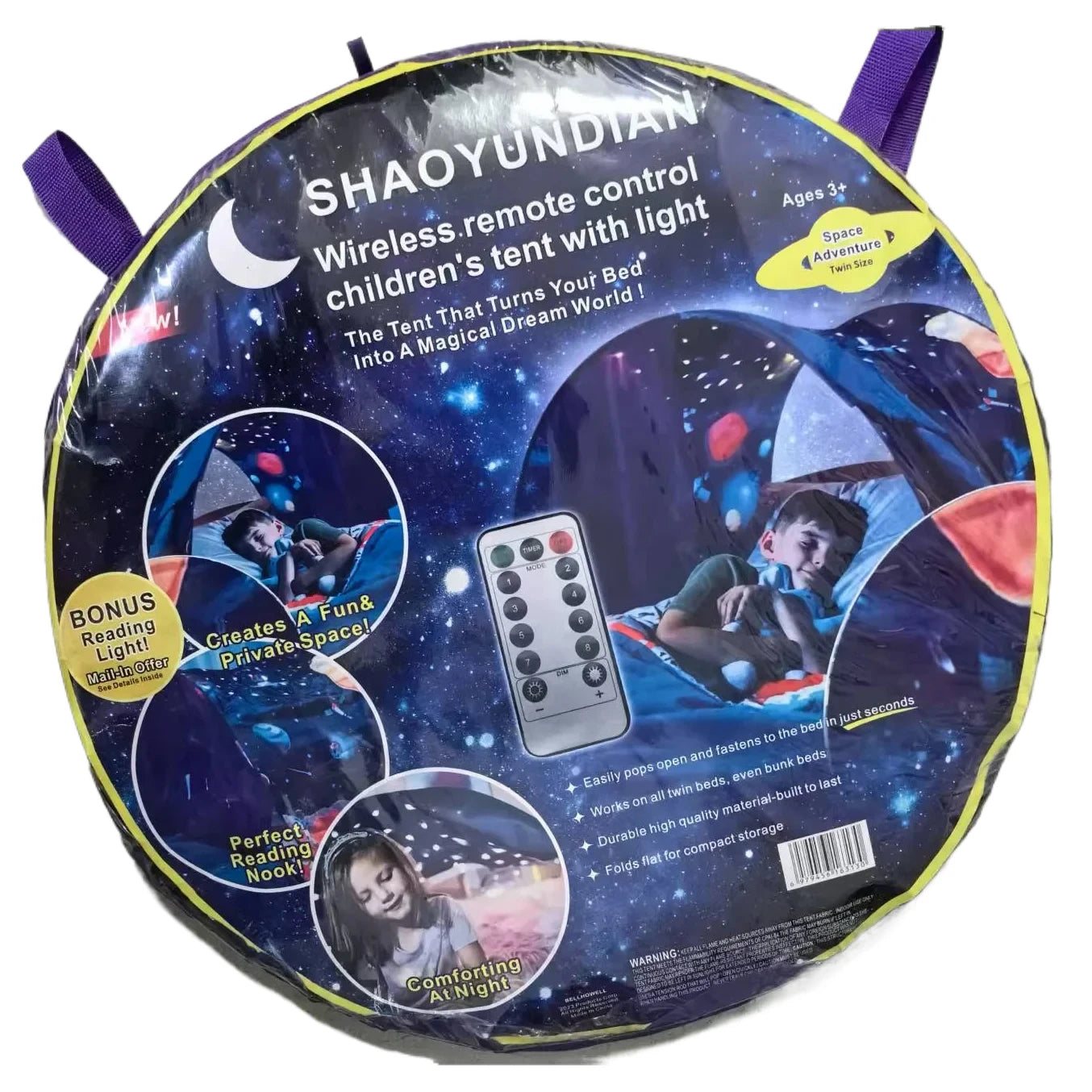Dream Tent with Light Show for Kids | Foldable Bed Tent