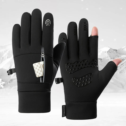 Guantes táctiles unisex de invierno | Ropa de esquí cálida y resistente al viento