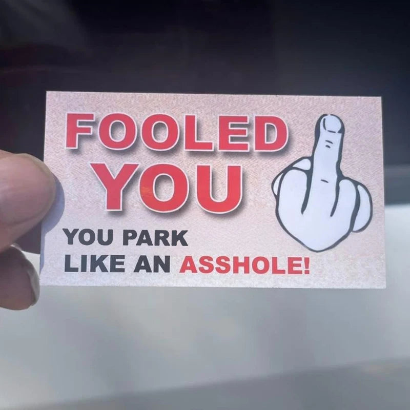Parking Prank Cards | Funny Fake $50 Money Tickets for Bad Parkers