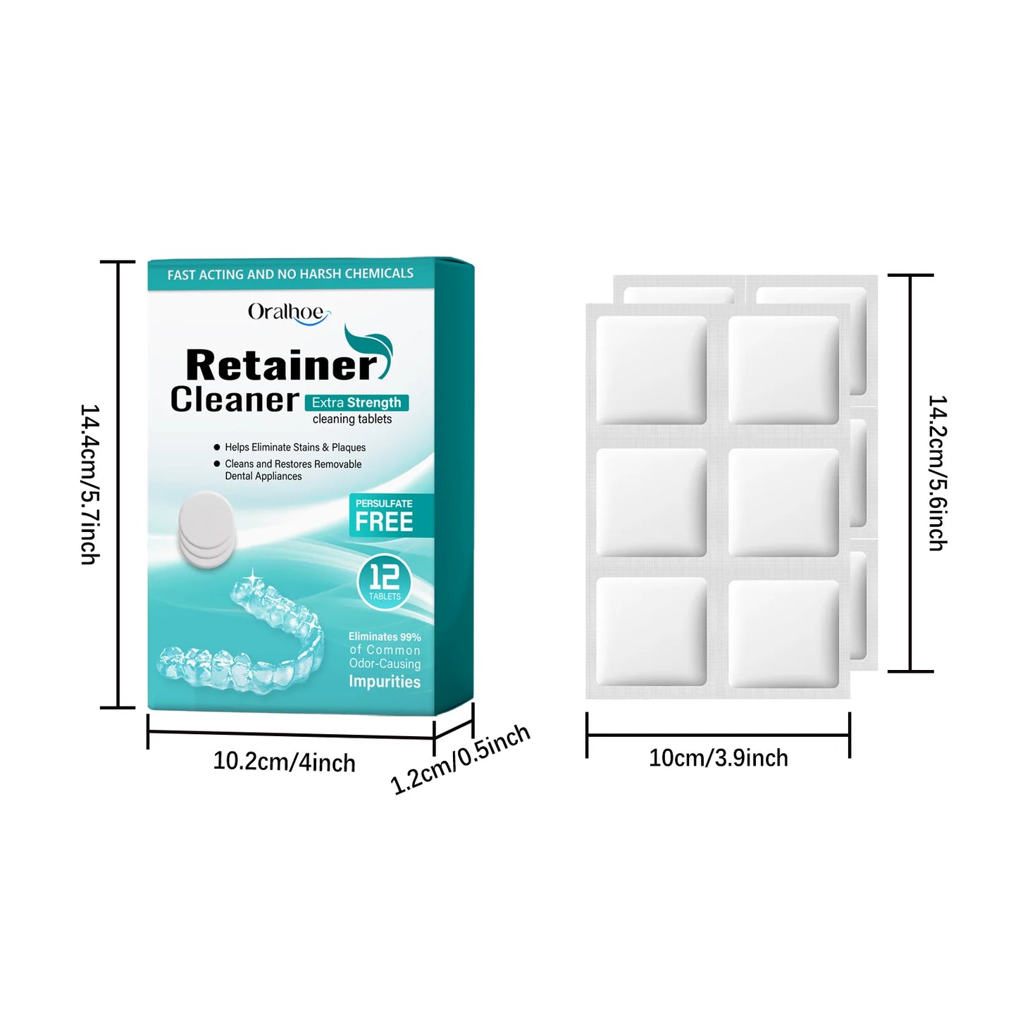 Denture & Retainer Cleansing Tablets | Deep Clean & Gentle Care