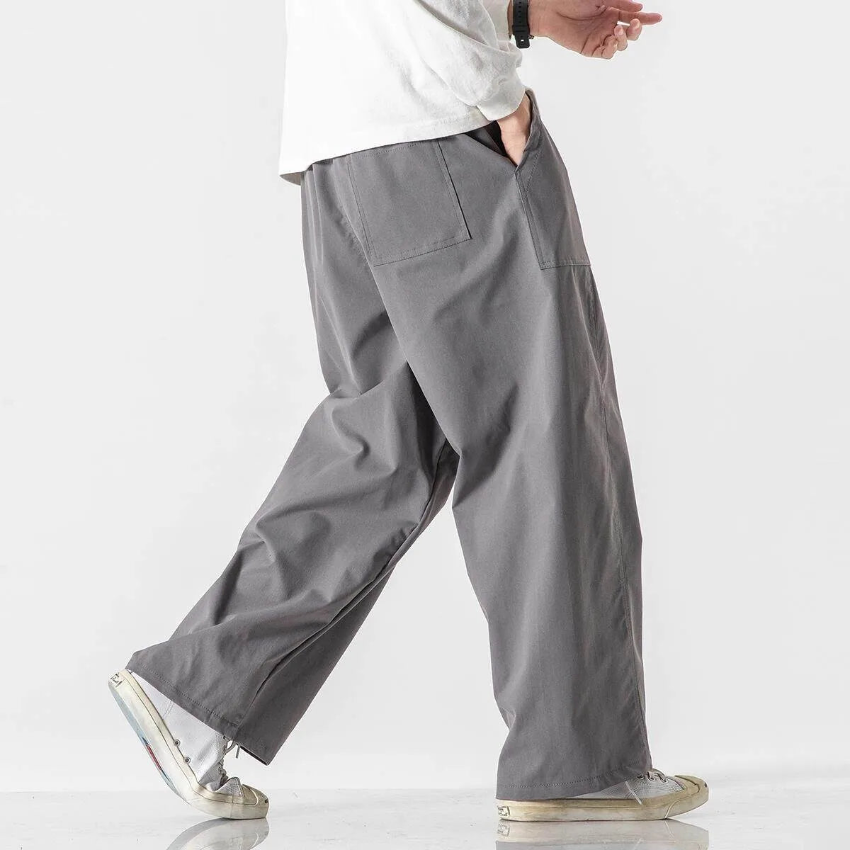 Men's Casual Wide Leg Pants | Lightweight Thin Joggers