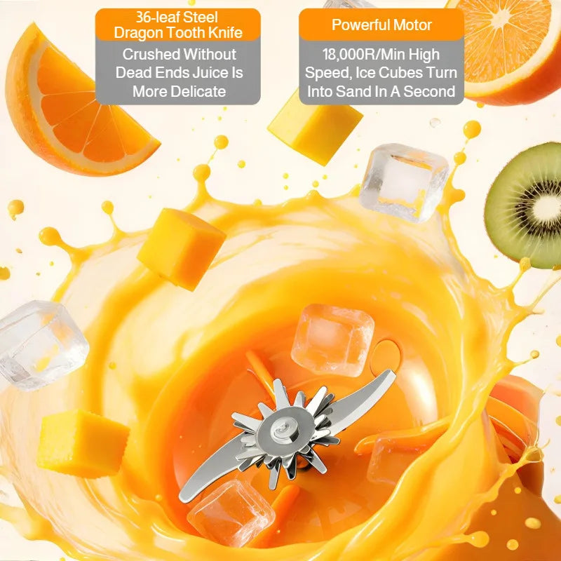 Portable Mini Blender | USB Rechargeable Juicer for Home & Travel