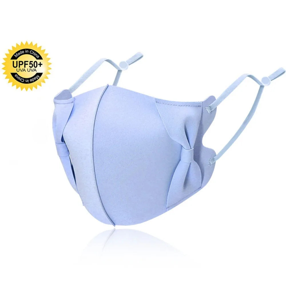 3D Bow Anti-UV Face Mask | Breathable UPF50+ Sunscreen Protection