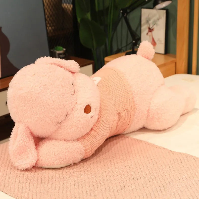 Lovely Giant Plush Dog Pillow | Soft Sweater Dog Stuffed Toy