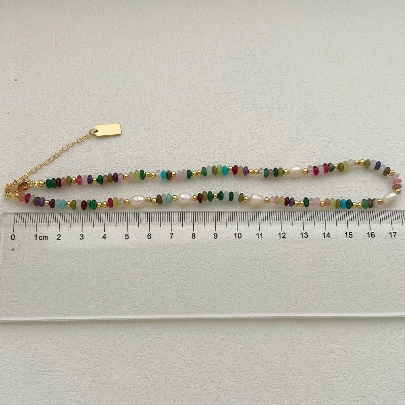 Colorful Beads & Pearl Necklace | Trendy Jewelry for Women