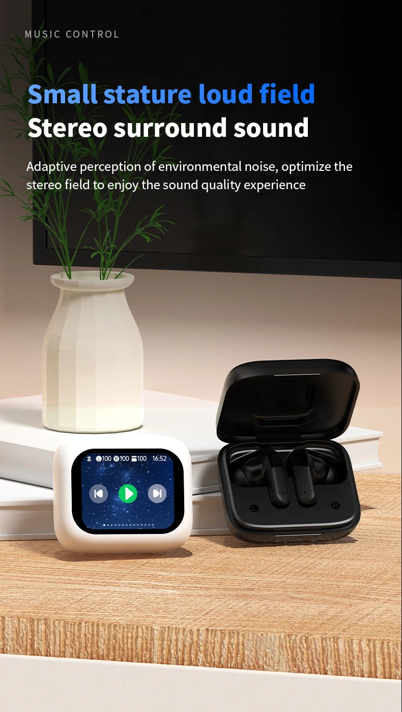 AI Translation Bluetooth Earbuds | HiFi Sound & Long Battery Life