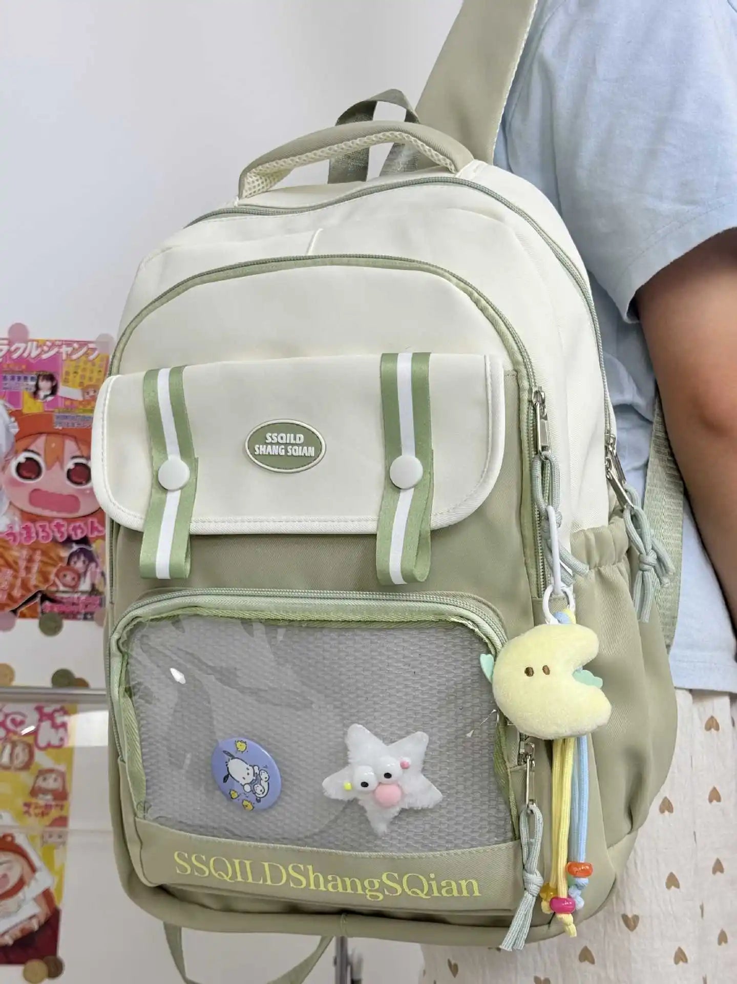Cute Japanese Style Versatile Backpack | Fashionable Double Shoulder Bag