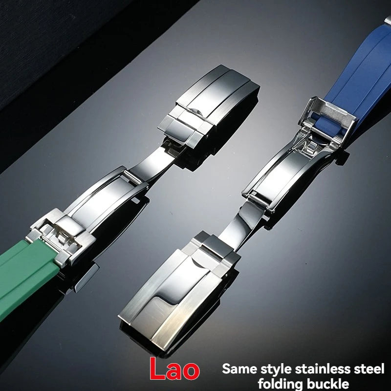 Soft Rubber Watch Strap | Quick Release Diver Band for All Watches