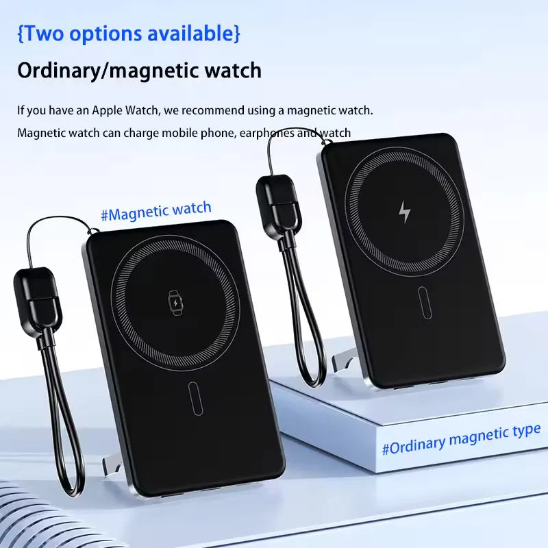 Ultra Slim Magnetic Wireless Power Bank | Fast Charging Portable Battery
