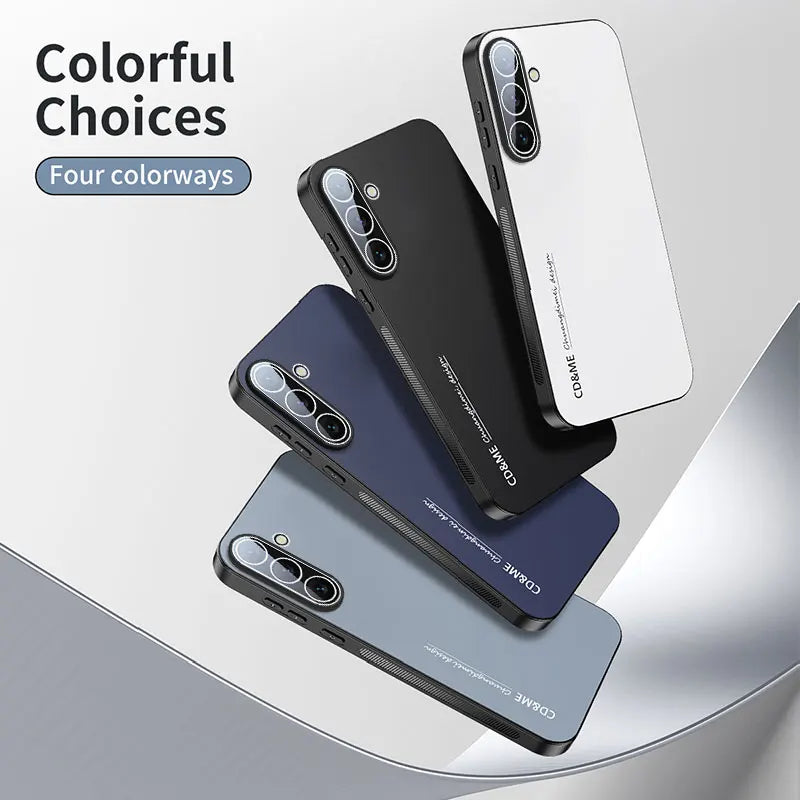 Luxury AG Matte Case For Samsung Galaxy A06 A16 A26 A36 A56 Magnetic PC Frosted 360 Degree Bracket Stand Protective Cover