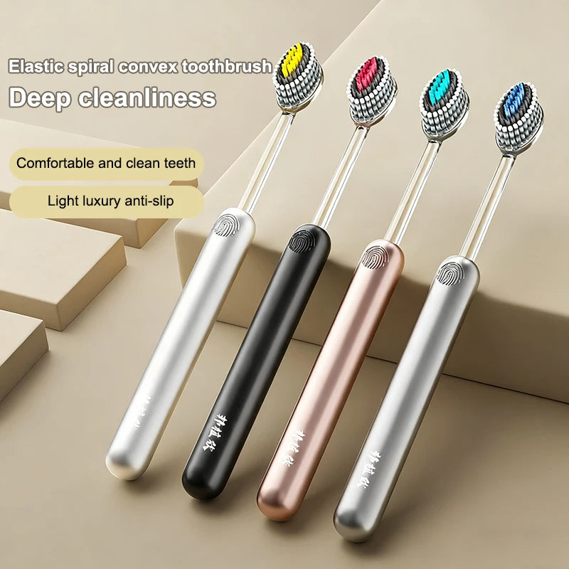 2 Pcs Whole Mouth Clean Toothbrush Ultra-Fine Soft Hard Bristle Toothbrush For Adults Excellent Cleaning Effect Whitening Teeth